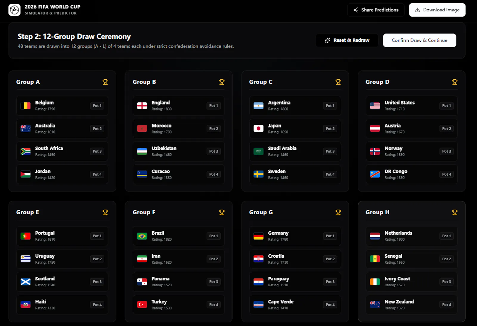 World Cup 2026 Predictor screenshot 3