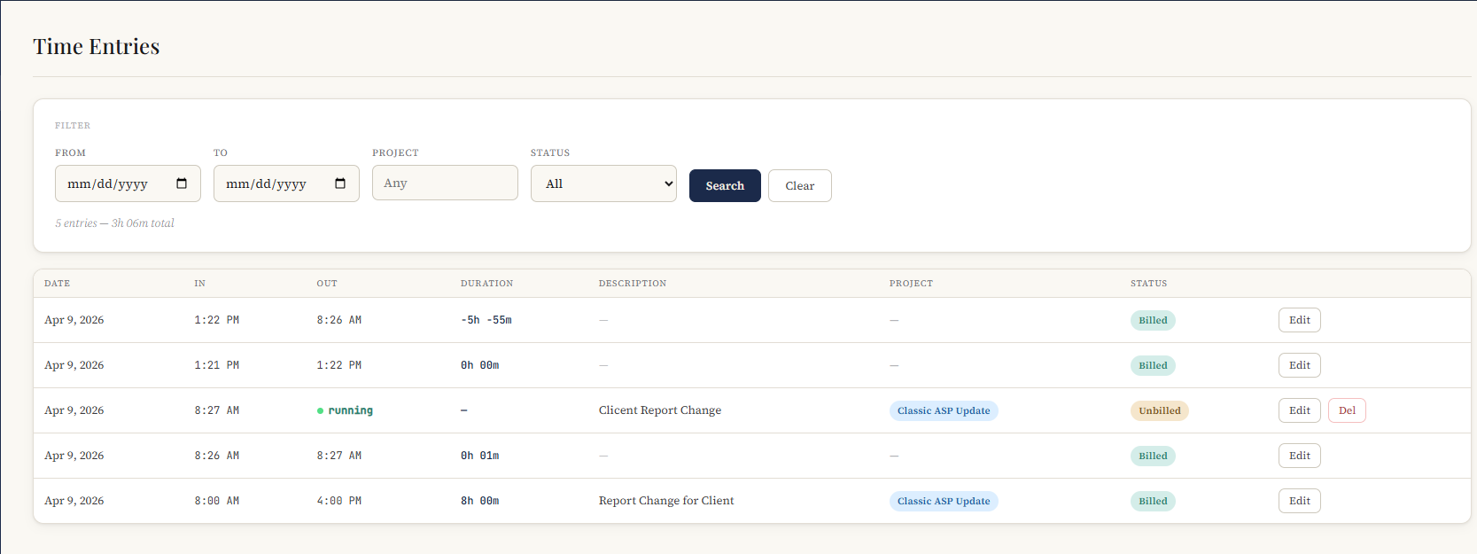 TimeClock Pro gallery image