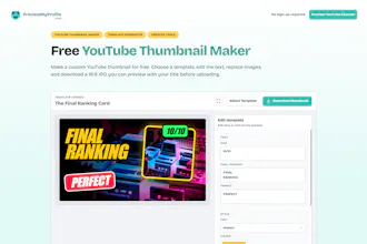 Free YouTube Thumbnail Maker gallery image