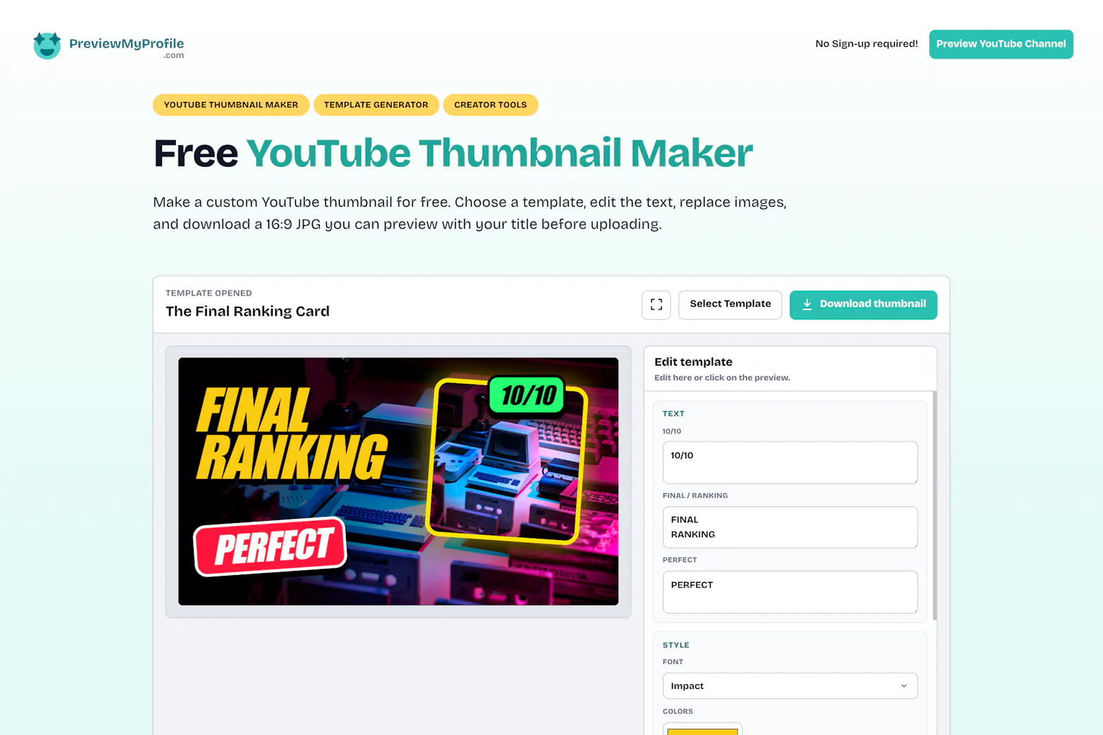 Free YouTube Thumbnail Maker screenshot 5