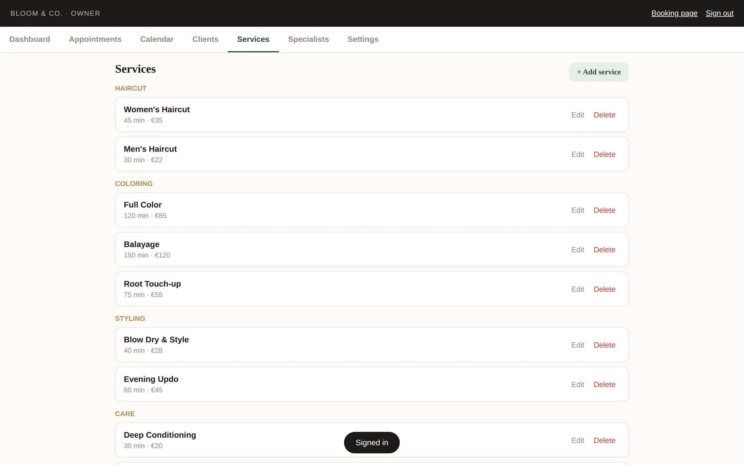 Booking Page gallery image