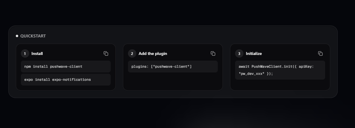 PushWave - Screenshot 4 showing product features and functionality