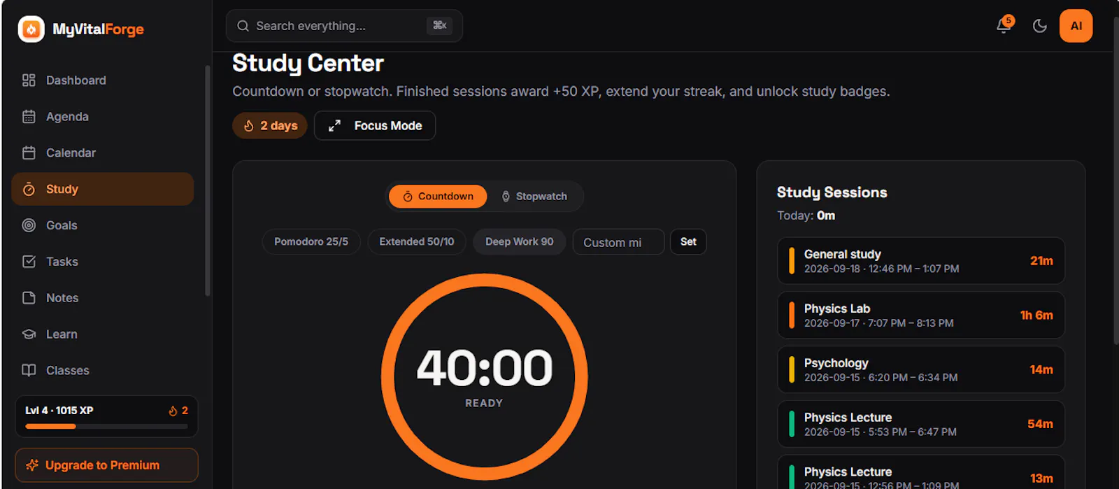 MyVitalForge screenshot 2