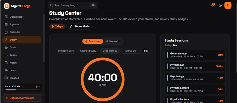 MyVitalForge screenshot 2