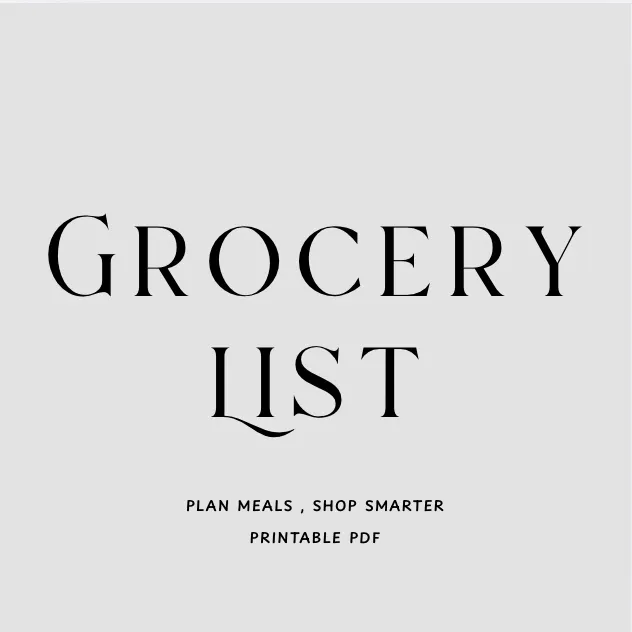 Grocery List