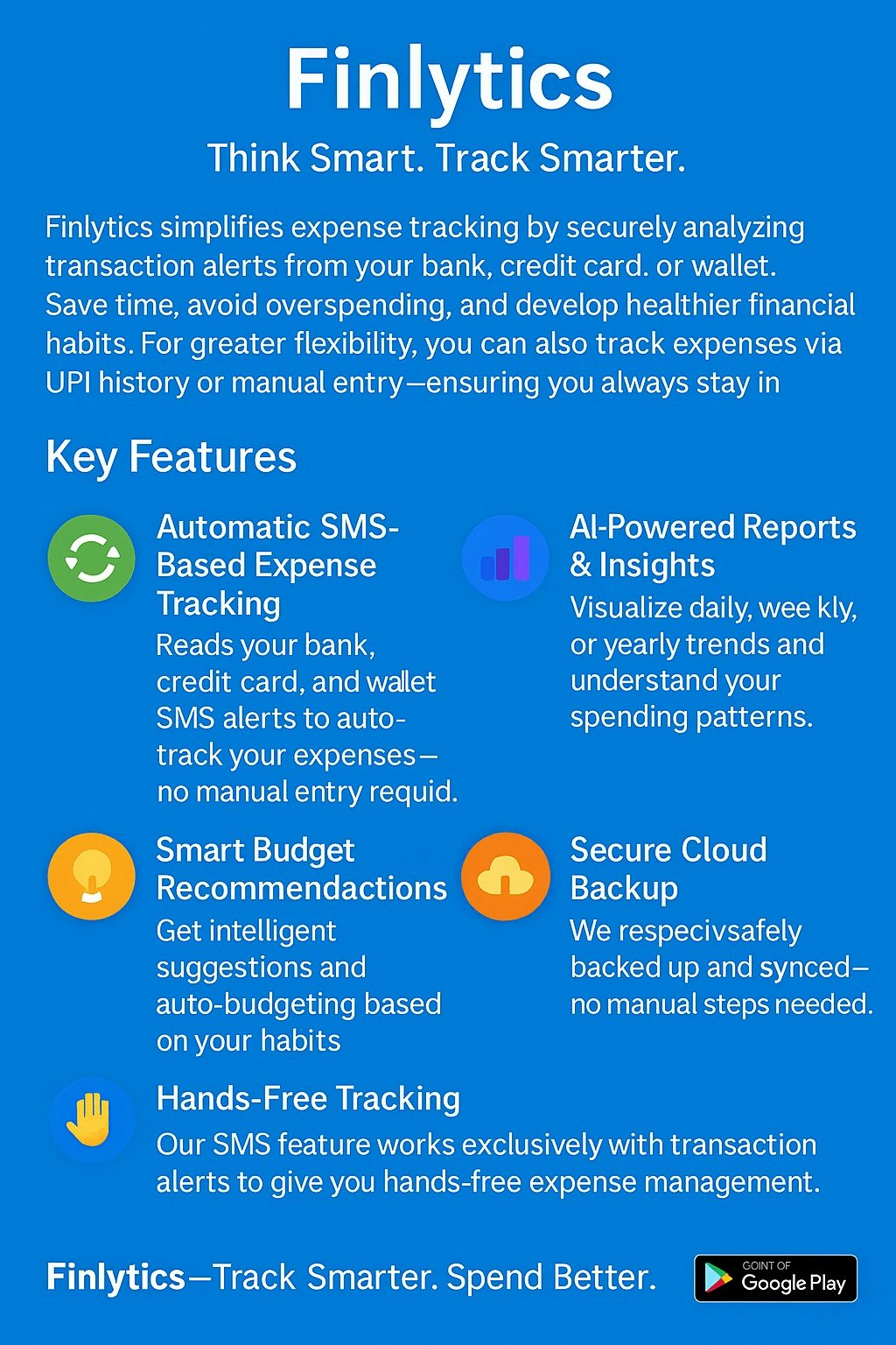 Dunlytics - Ihr Smart Finance Tracker - angetrieben von UPI, SMS & Ihnen. Medien 1