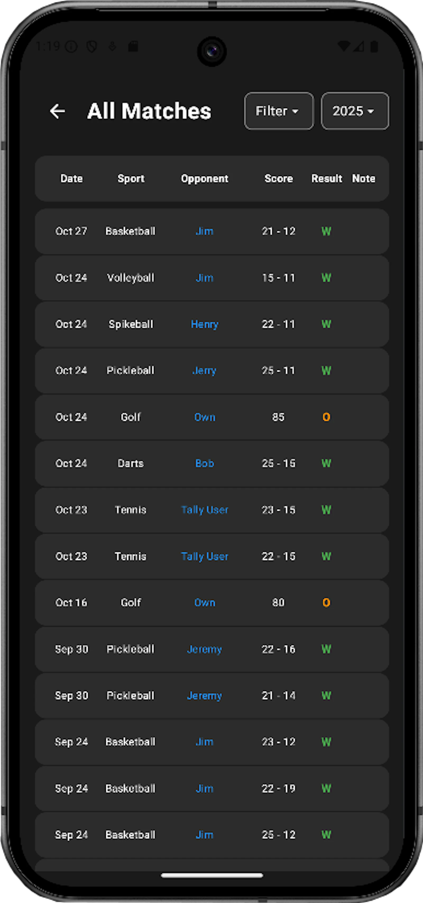 Tally screenshot 3