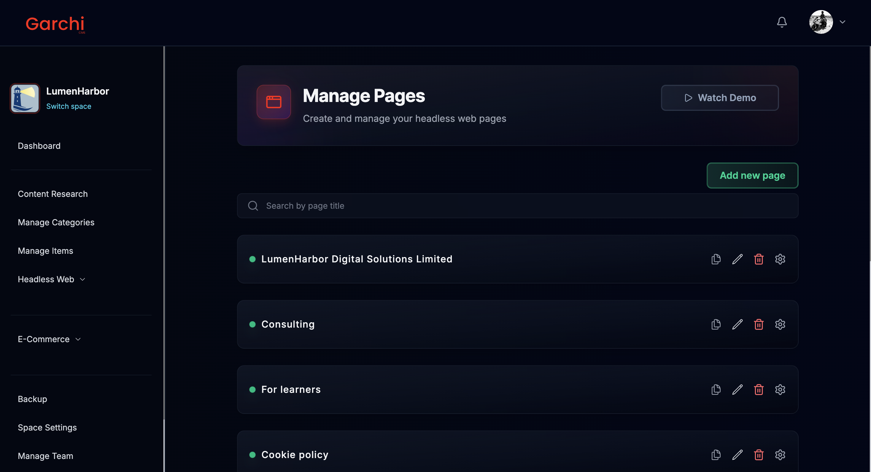 Garchi CMS gallery image