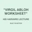 Virgil Worksheet, "Insert Yourself Here"