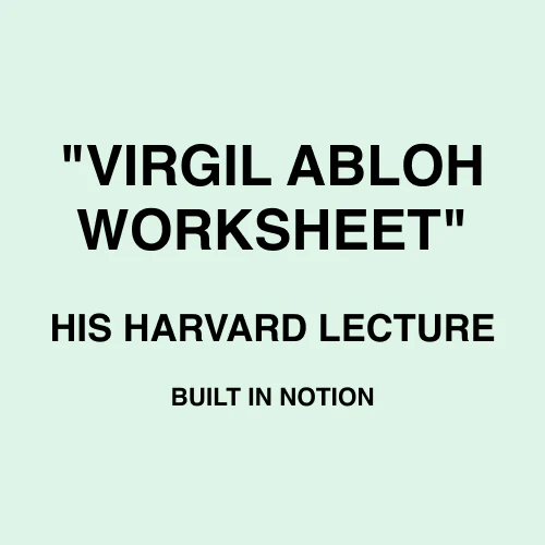 Virgil Worksheet, "Insert Yourself Here"