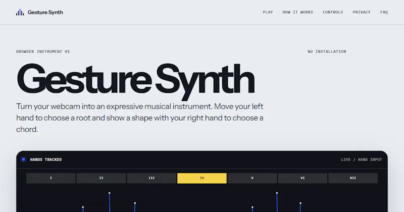 Gesture Synth screenshot 1