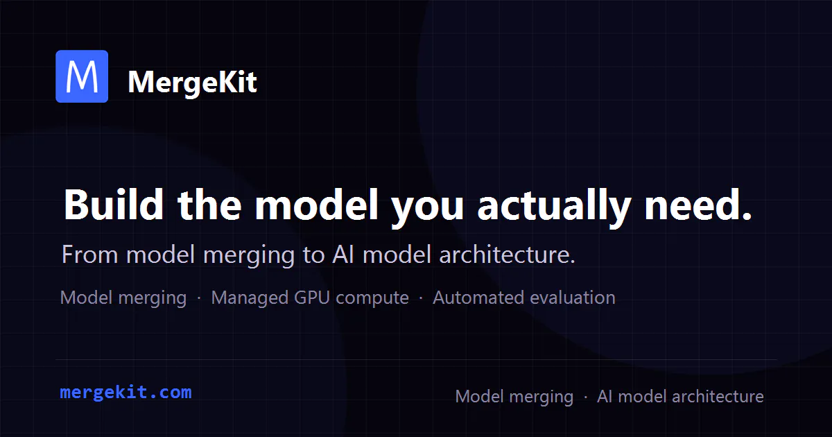 MergeKit Cloud gallery image