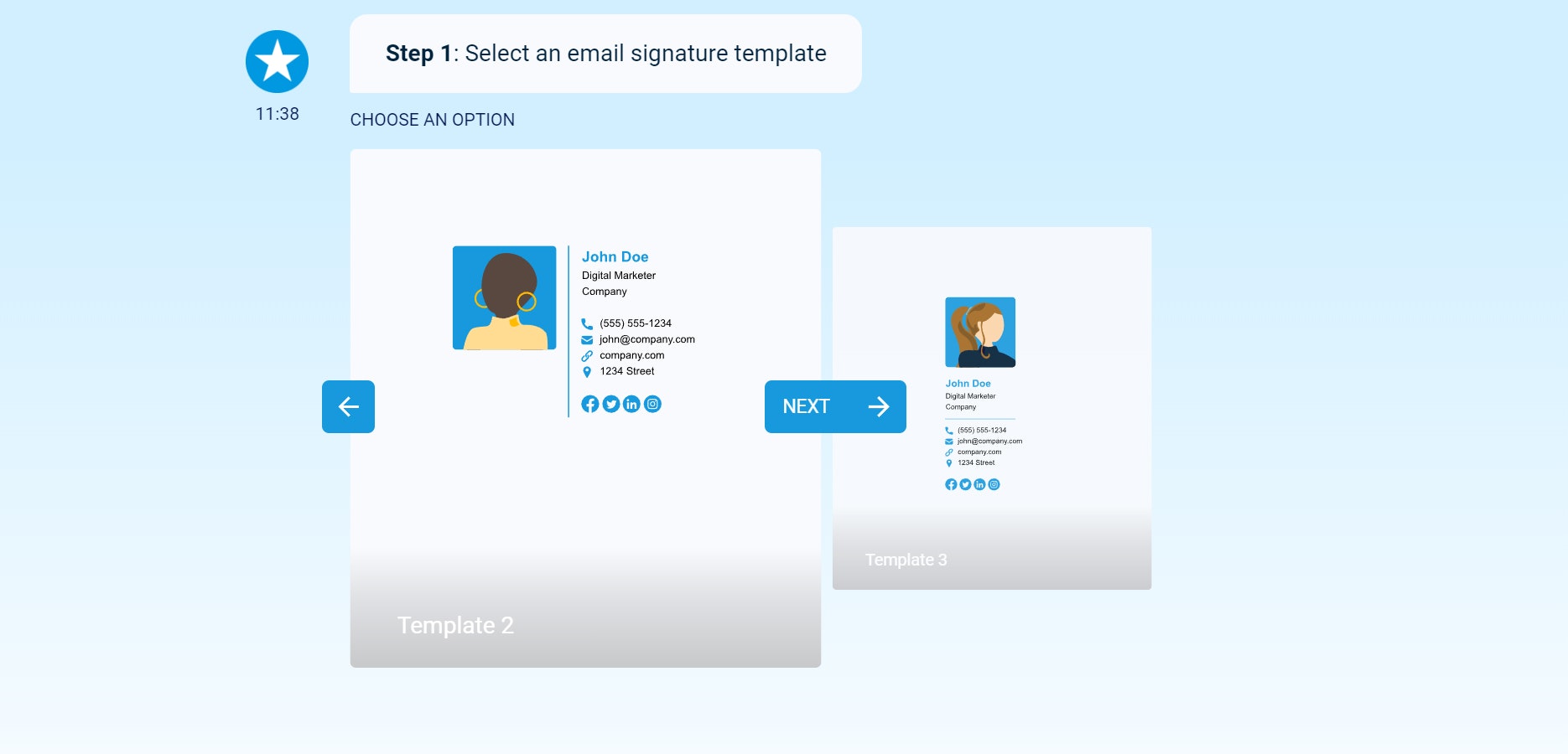 Free Email Signature Template Generator gallery image