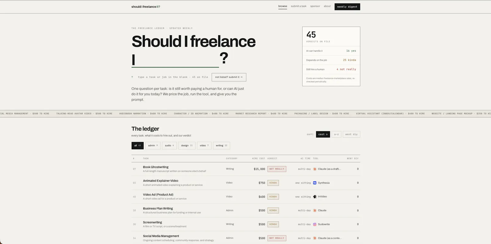 Should I Freelance It? screenshot 1