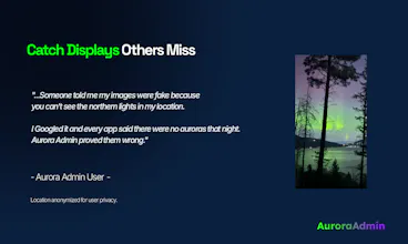 Aurora Admin - Aurora Forecasting gallery image