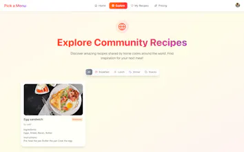 Pick a Menu gallery image