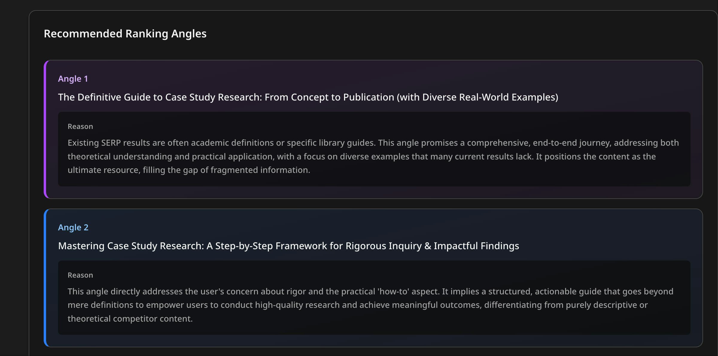 Free SEO Content Auditor - Screenshot 4 showing product features and functionality