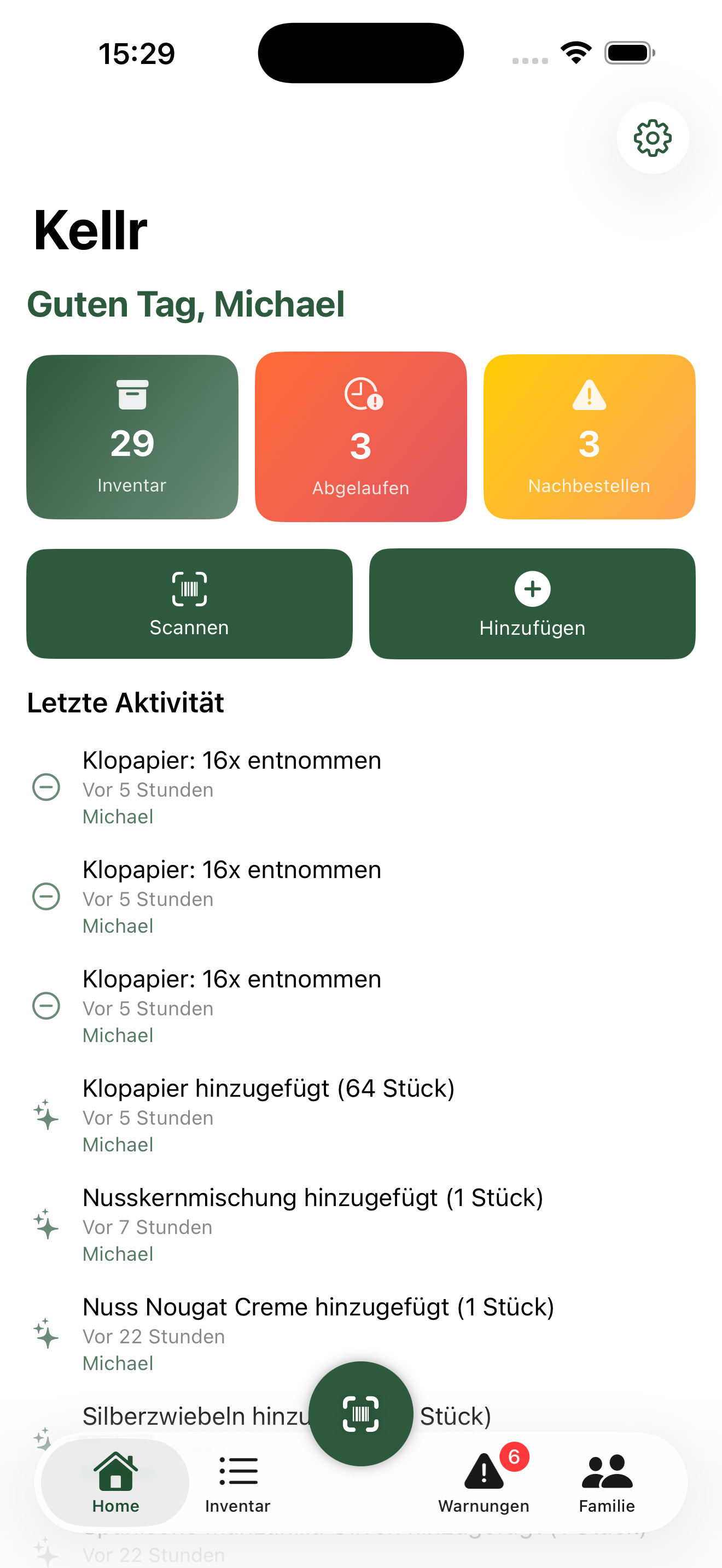 Kellr — Deine smarte Vorratskammer - Screenshot 4 showing product features and functionality
