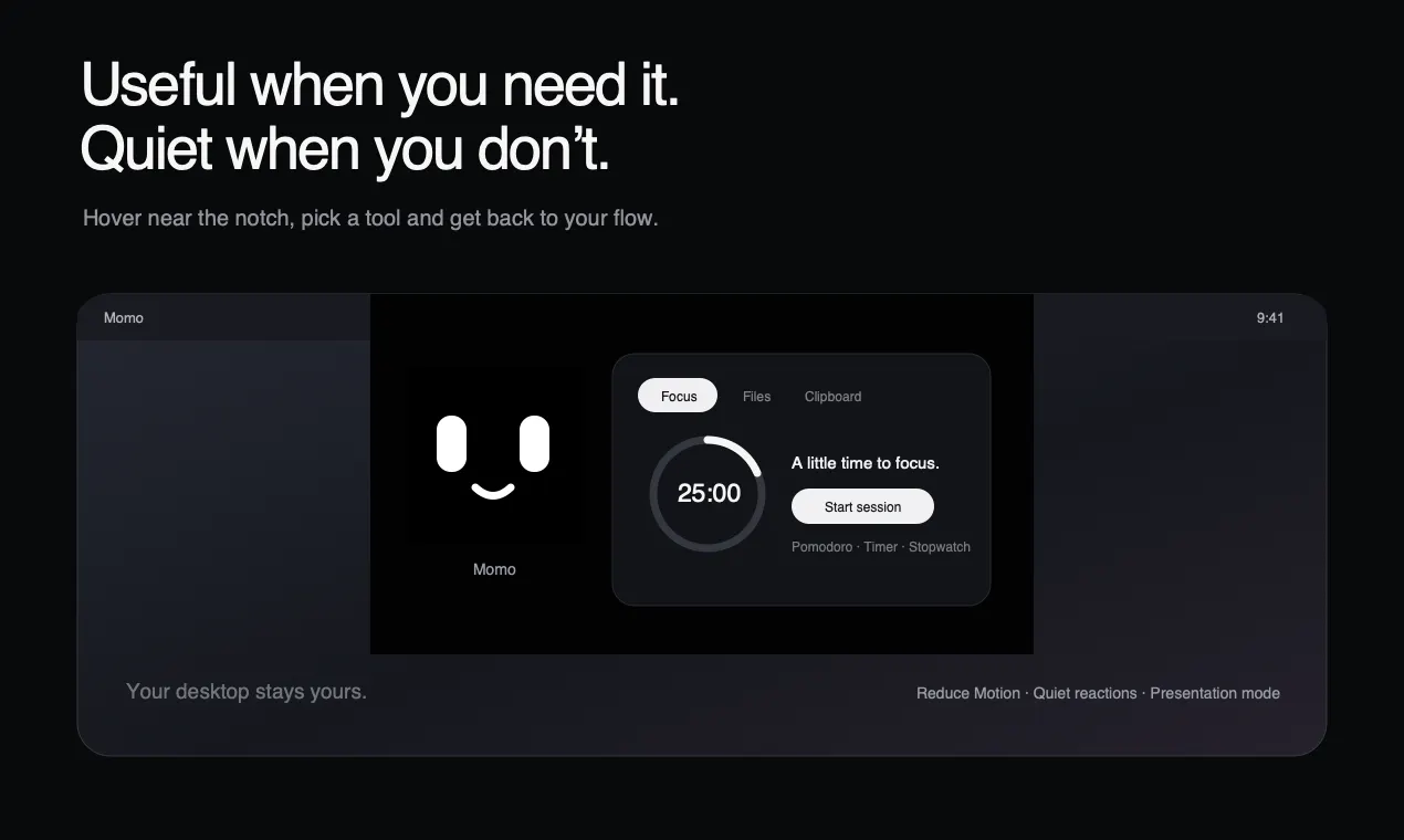 Momo — a little friend for your Mac gallery image