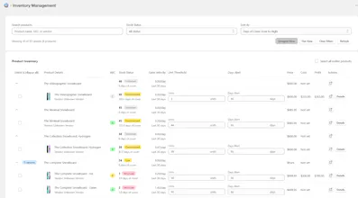 Stock Pigeon Shopify Inventory Analytics gallery image