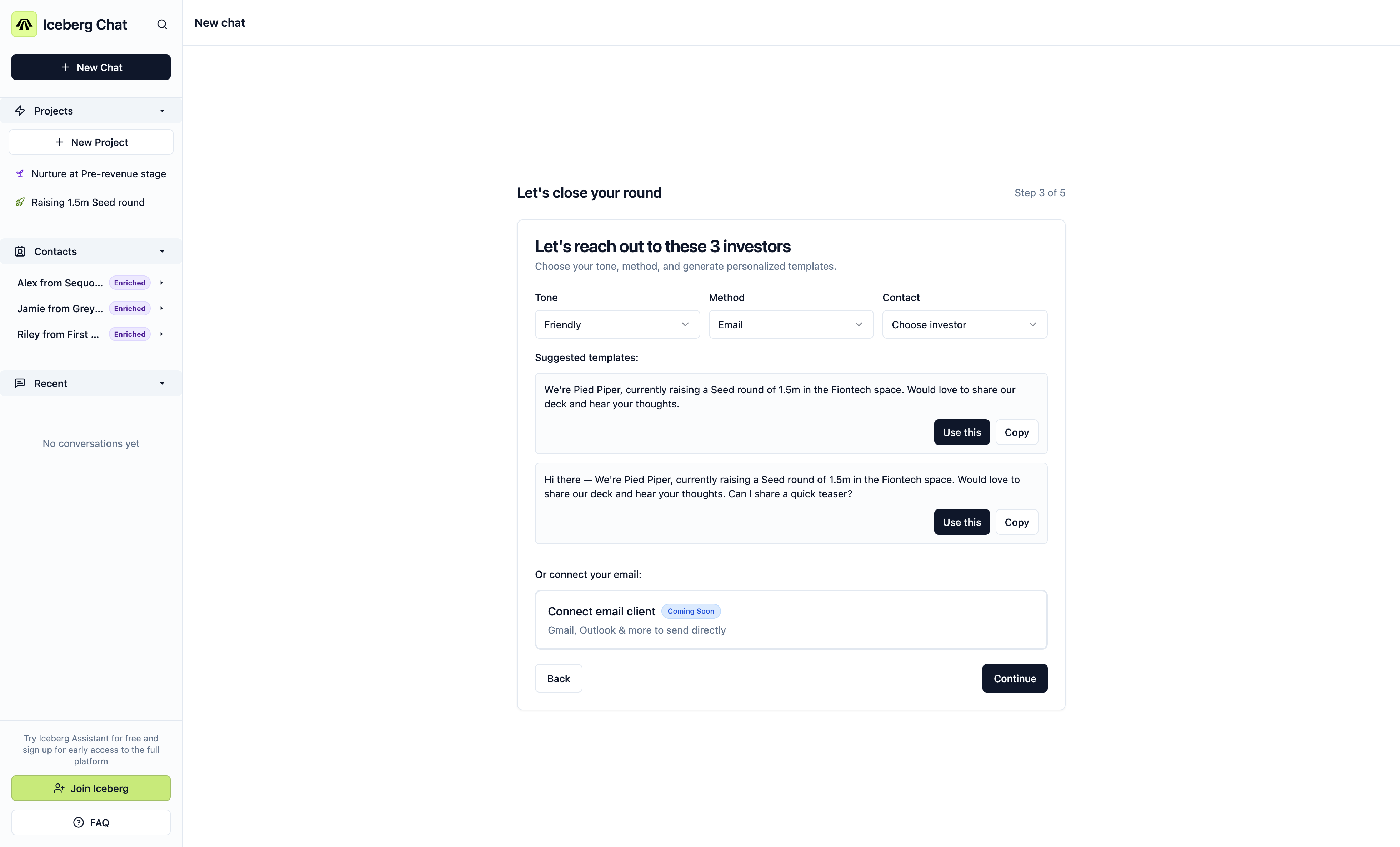 Iceberg AI-Fundraising Assistant gallery image