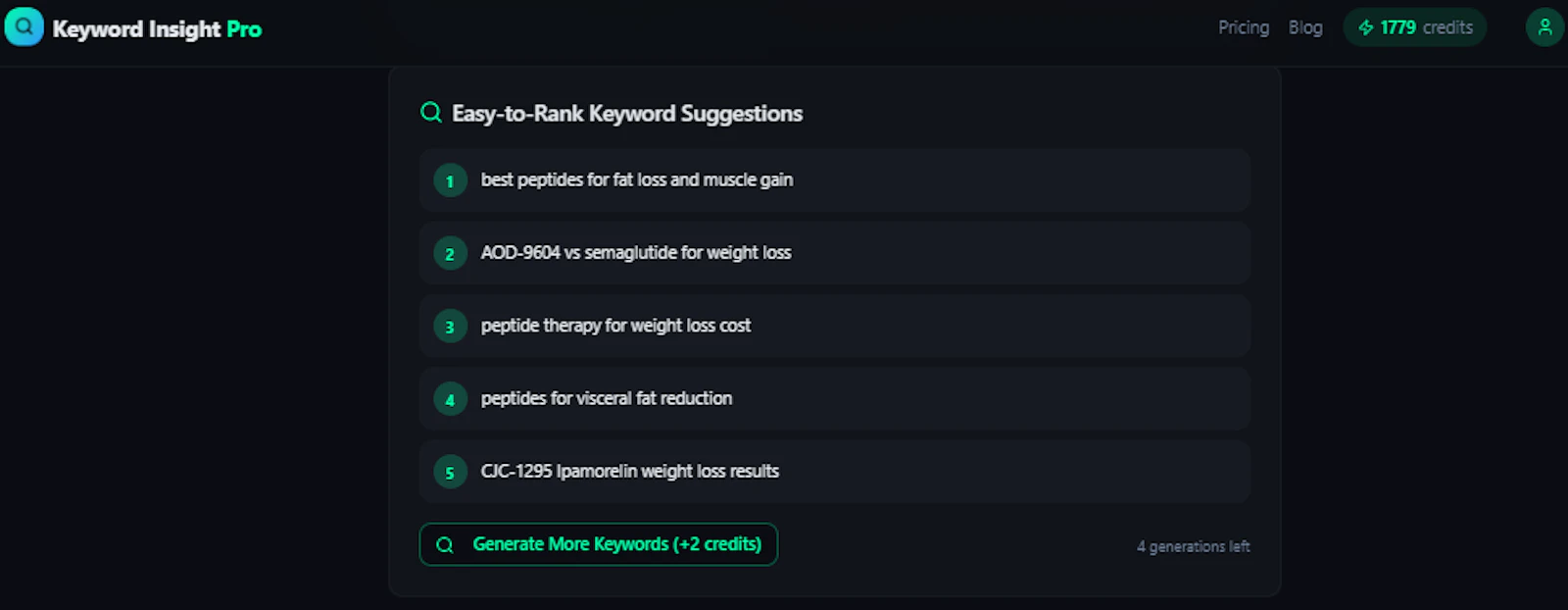 Keyword Insight Pro screenshot 4