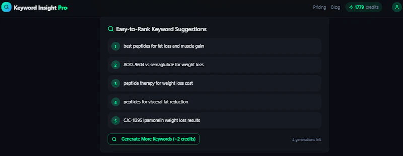 Keyword Insight Pro screenshot 4