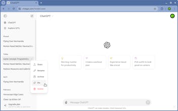 Pinnable ChatGPT gallery image
