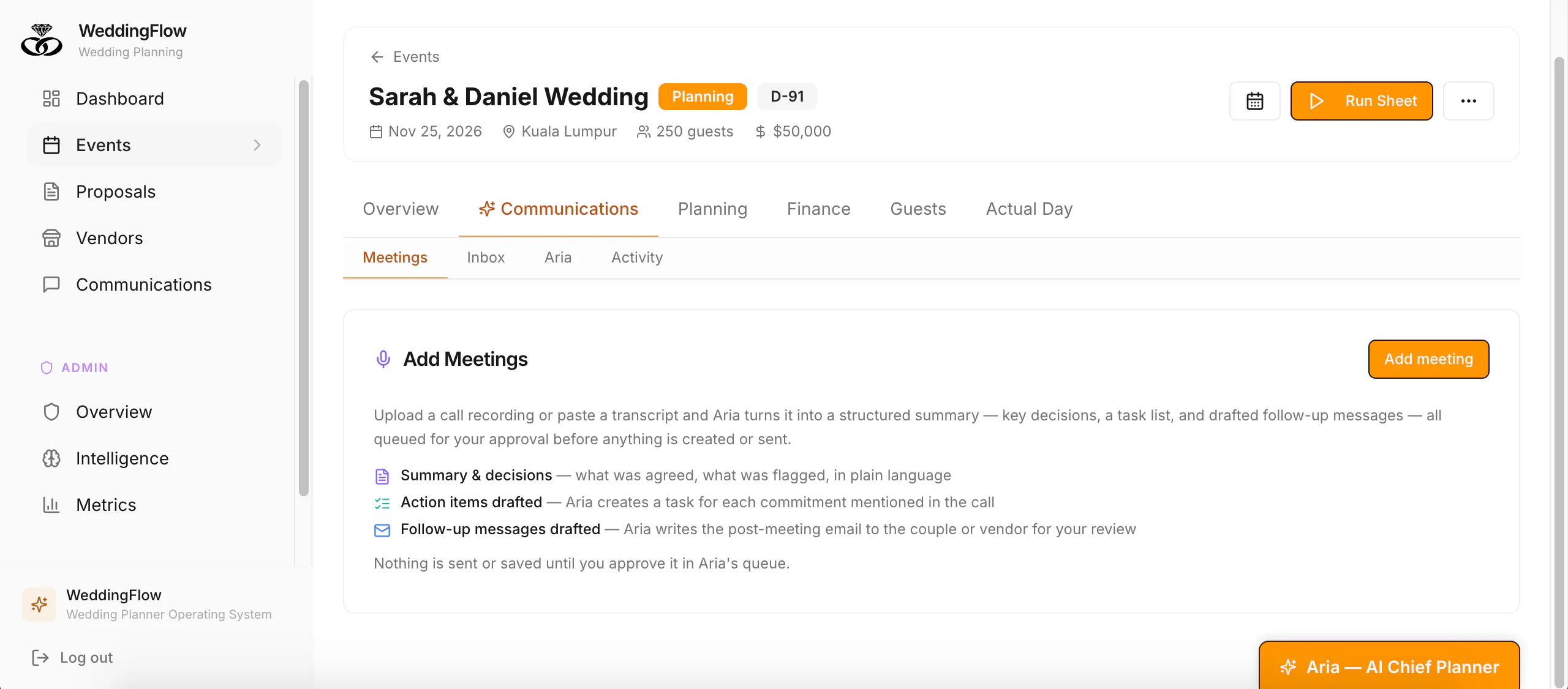 WeddingFlow gallery image
