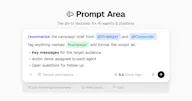 Prompt Area