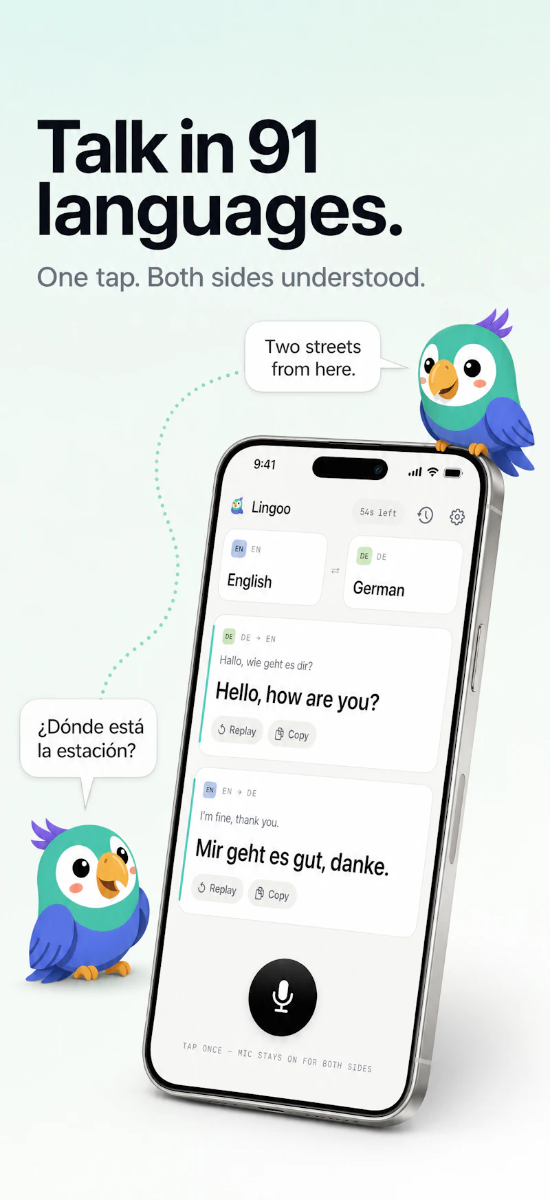 Lingoo - Realtime Voice Translator screenshot 1