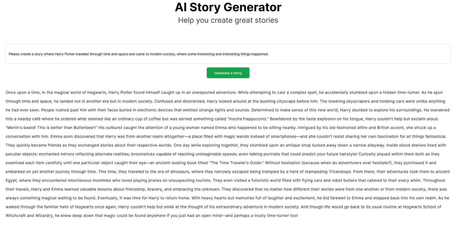 AI Story Generator gallery image