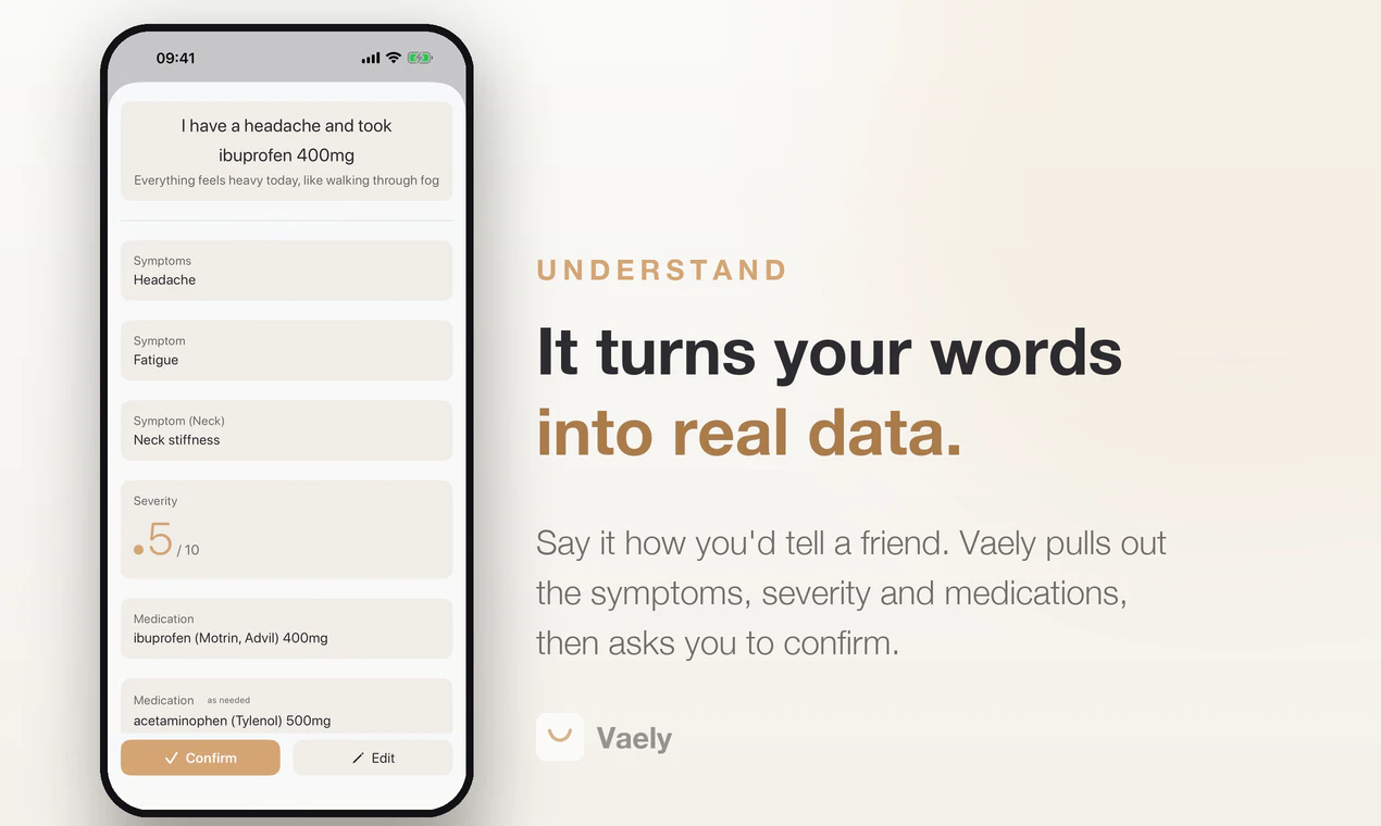 Vaely: Symptom and Pain Tracker gallery image