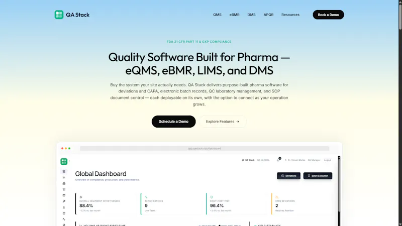 QA Stack screenshot 1