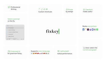 Fixkeyの知的な単語パーフェクションで簡単にライティングをアップグレードしましょう。