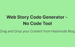 Web stories Code generator media 1