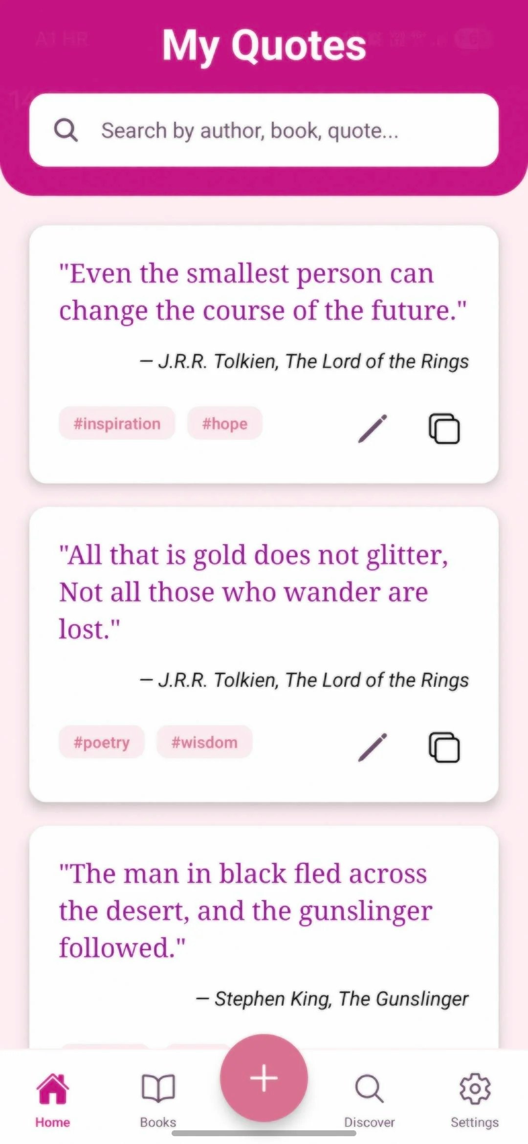 Quote Keeper  - Main product screenshot demonstrating key features and user interface