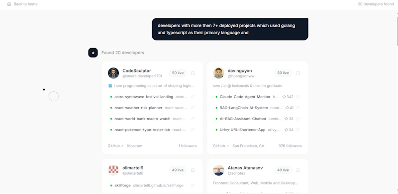 Shipped : Find developers who ship screenshot 6