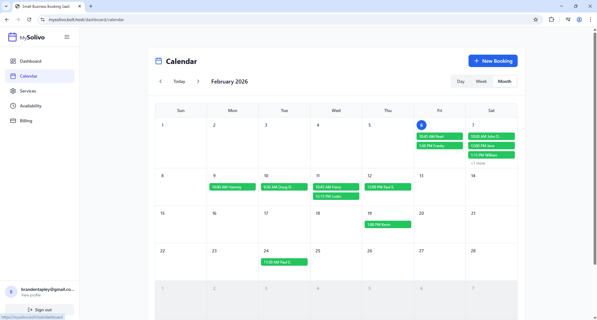 Small Business Booking SaaS gallery image