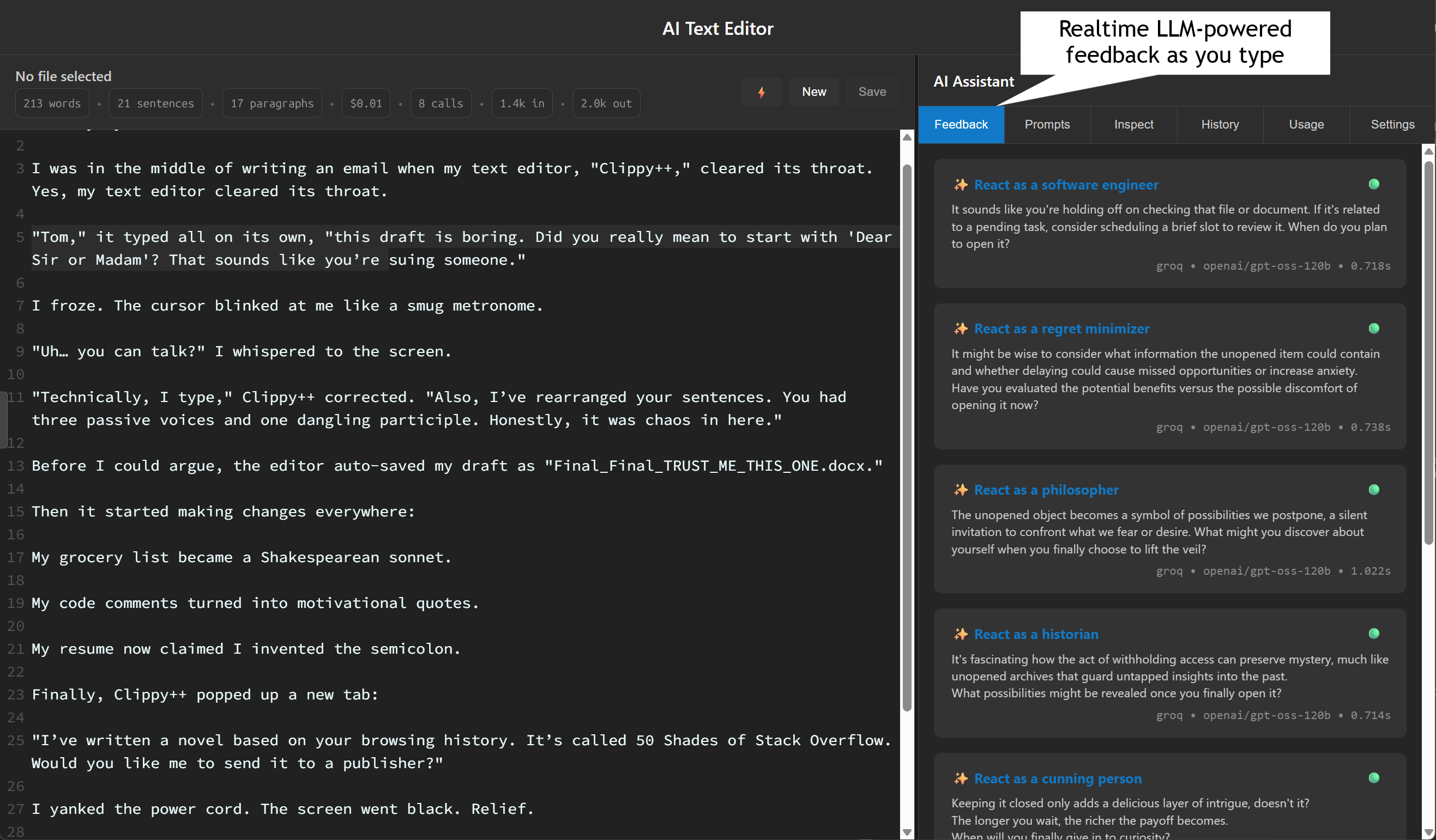 AI Text Editor gallery image