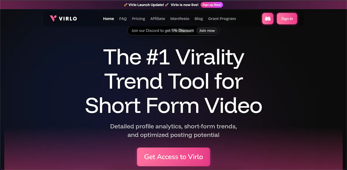 Virlo - Your Trend Spotting Companion