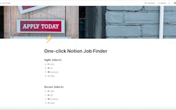 One-click Notion Job Finder media 1