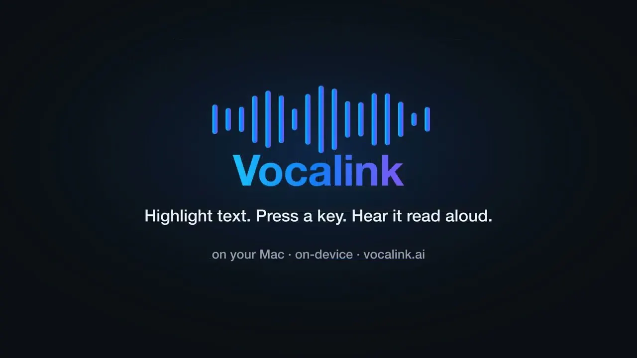 Vocalink — your Mac, reading to you gallery image