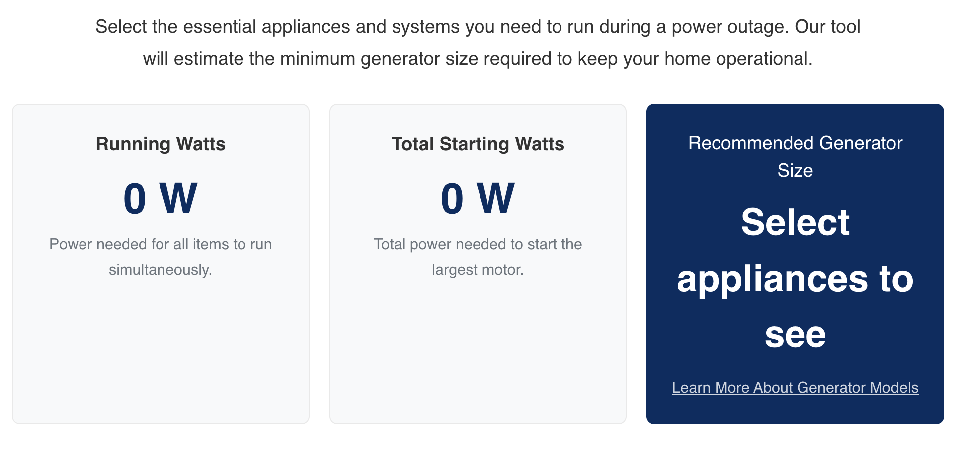 Generator Sizing Cal... logo