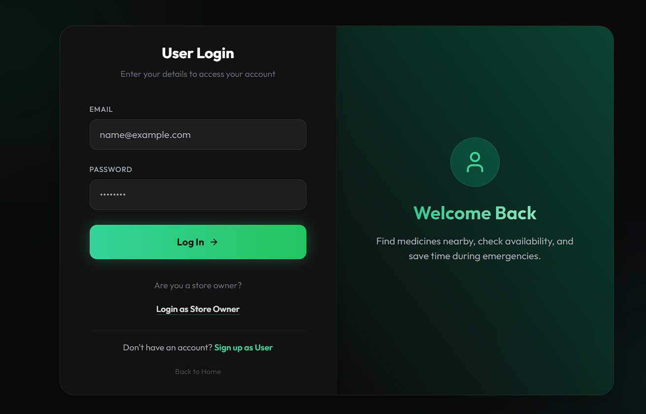 MediLocate - Screenshot 2 showing product features and functionality