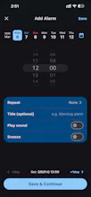 I built a date-based alarm app gallery image