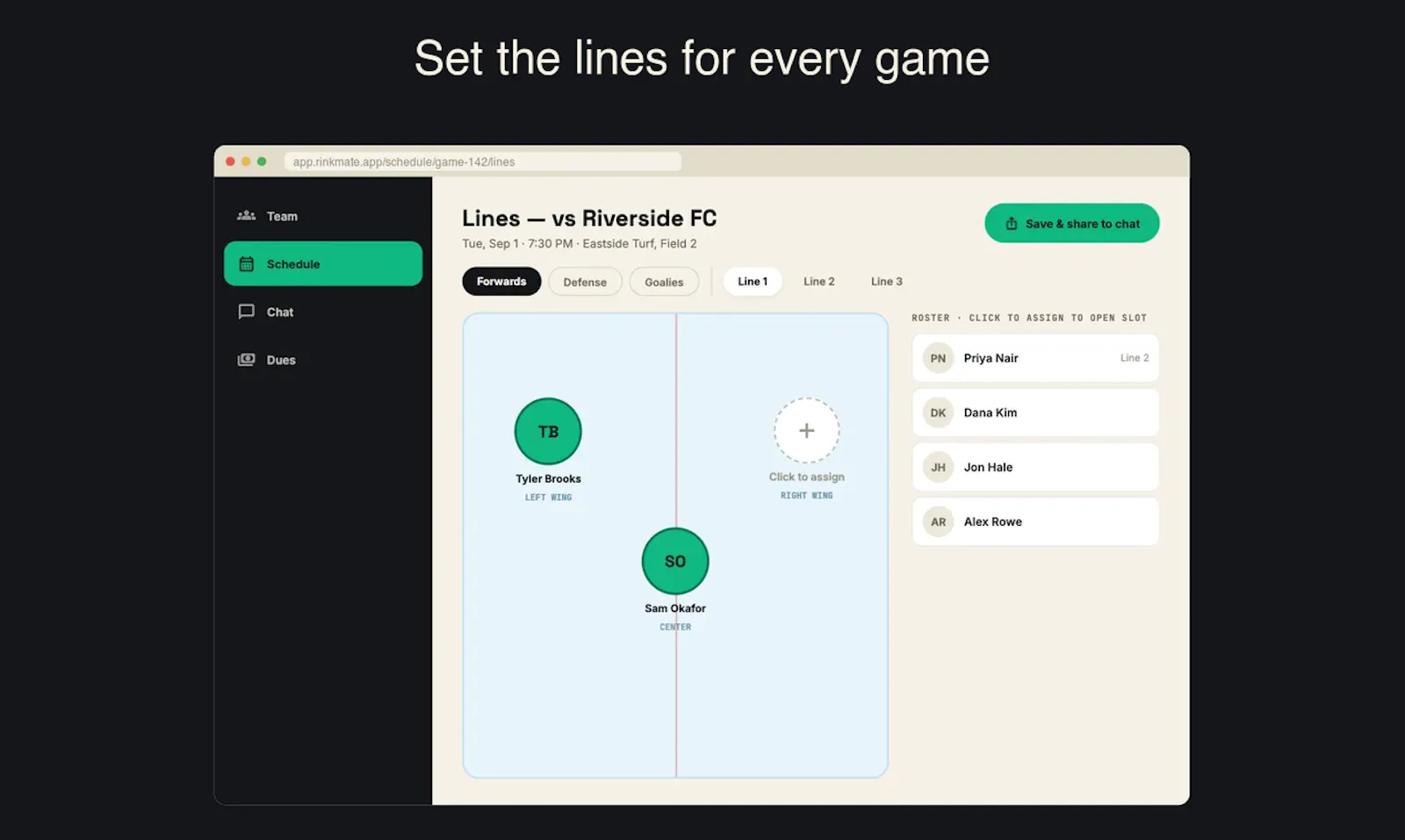 Rinkmate screenshot 3