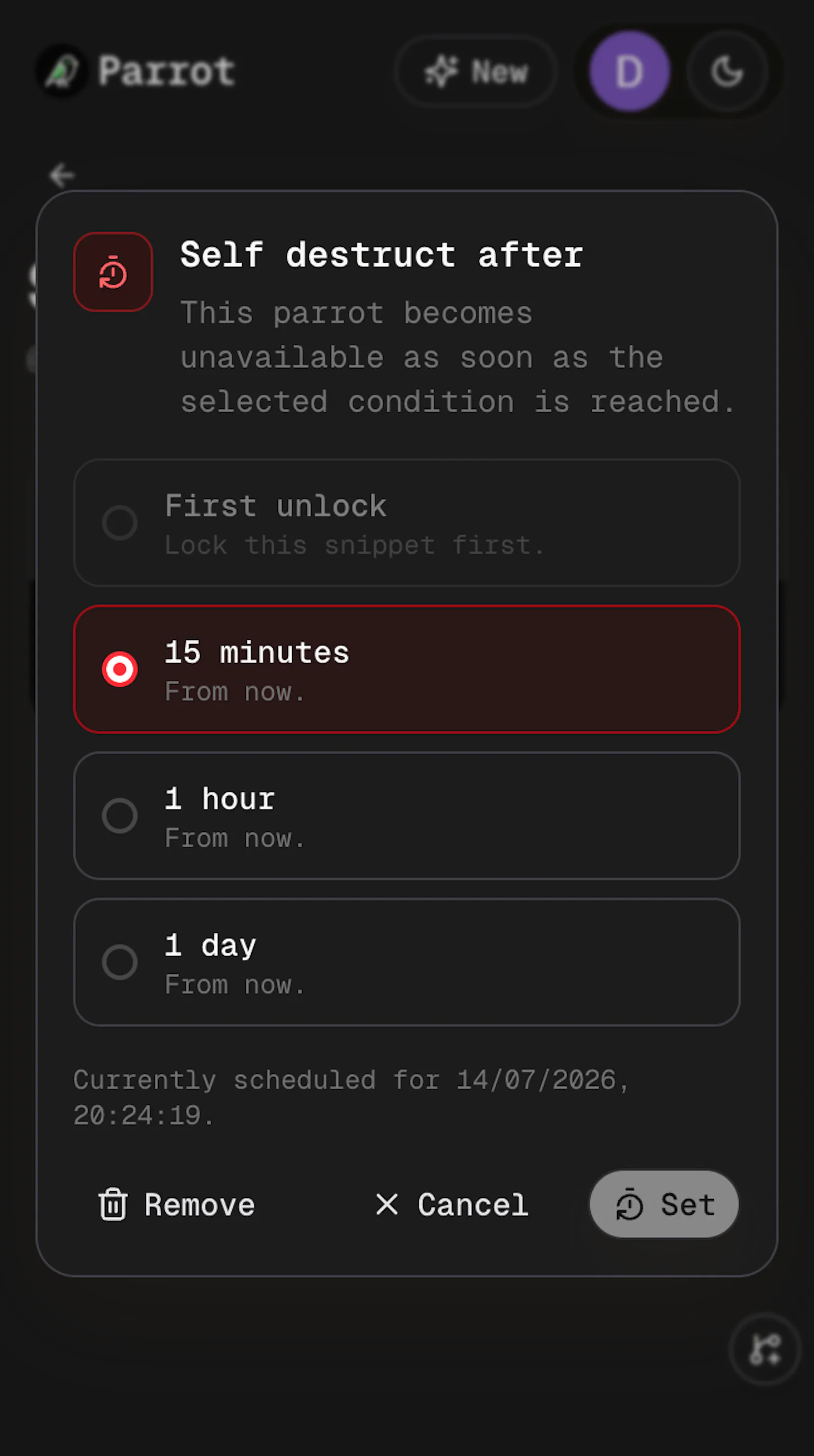 Parrot screenshot 4