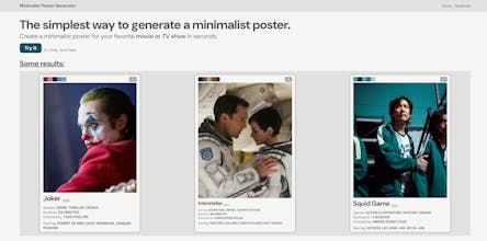 Minimalist Poster Generator gallery image