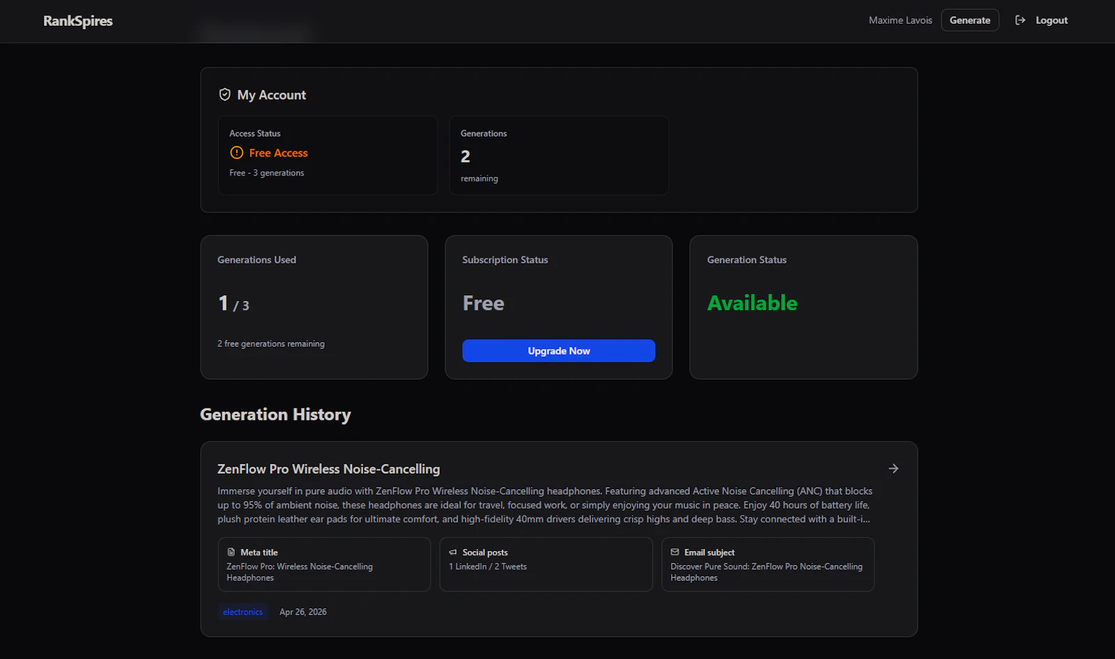 RankSpires screenshot 5